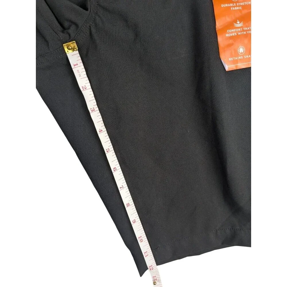Urban Pipeline Max Flex Shorts 29x12 Black Flat Front Bermuda Chino‎ Tech Pocket